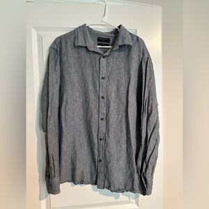 Banana Republic Slim Fit Men's Gray Button-Up Shirt (has never been worn)